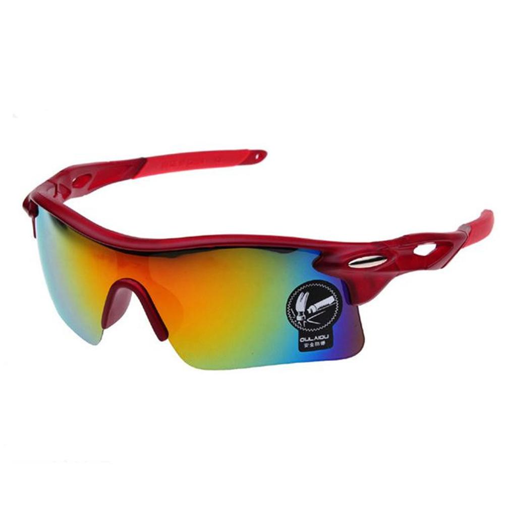 Outdoor Biking Sunglasses Colorful Film Reflective Explosion-proof Glasses