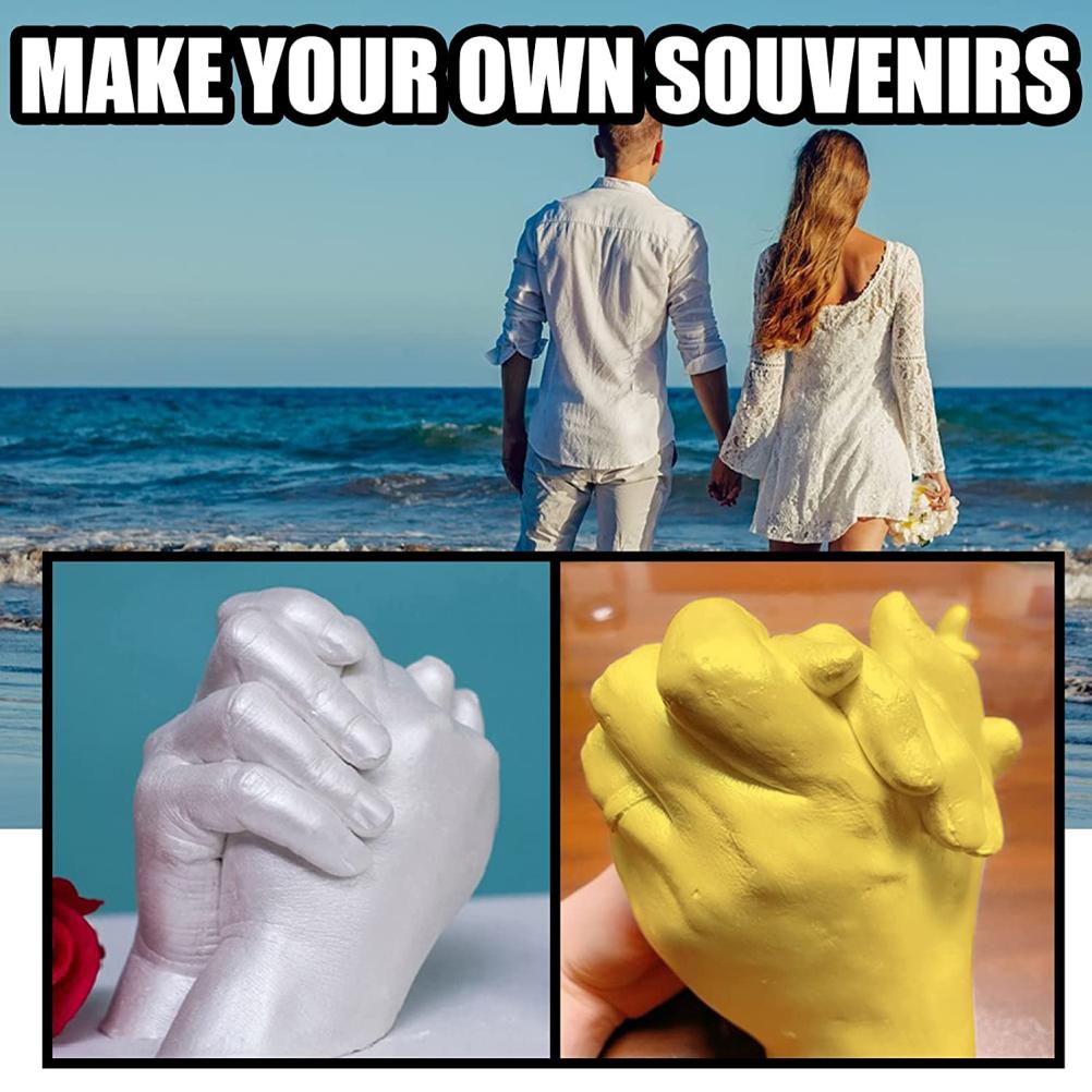 Набор для 3D слепка рук для пар, набор для самостоятельного изготовления слепка рук для взрослых, набор для слепка рук на память для Дня святого Валентина