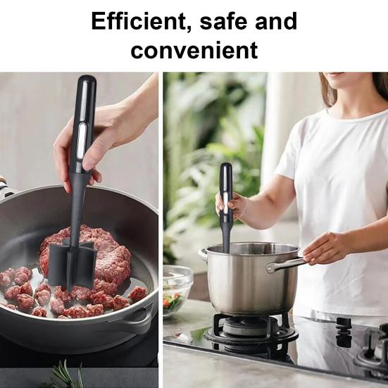 Лопатка для мясорубки, прочный измельчитель говяжьего фарша, гамбургер, измельчитель мяса, легко измельчает мясной фарш, не содержит бисфенол А, многофункциональный кухонный инструмент