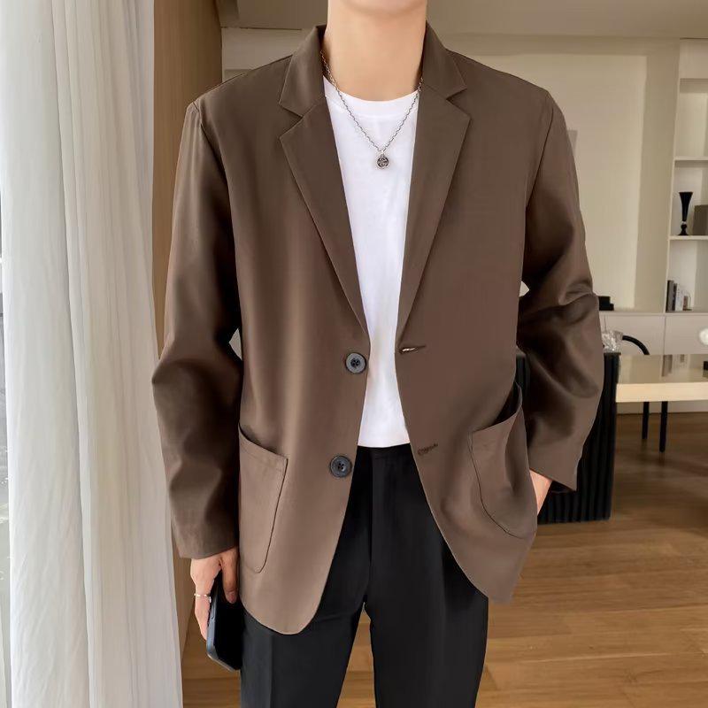 Мужской осенний универсальный повседневный пиджак в корейском стиле - модный дизайн в стиле Гонконга