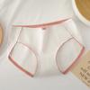 Women's Underwear Pure Cotton Antibacterial Breathable Seamless Summer Thin Fresh Mid Waist Briefs