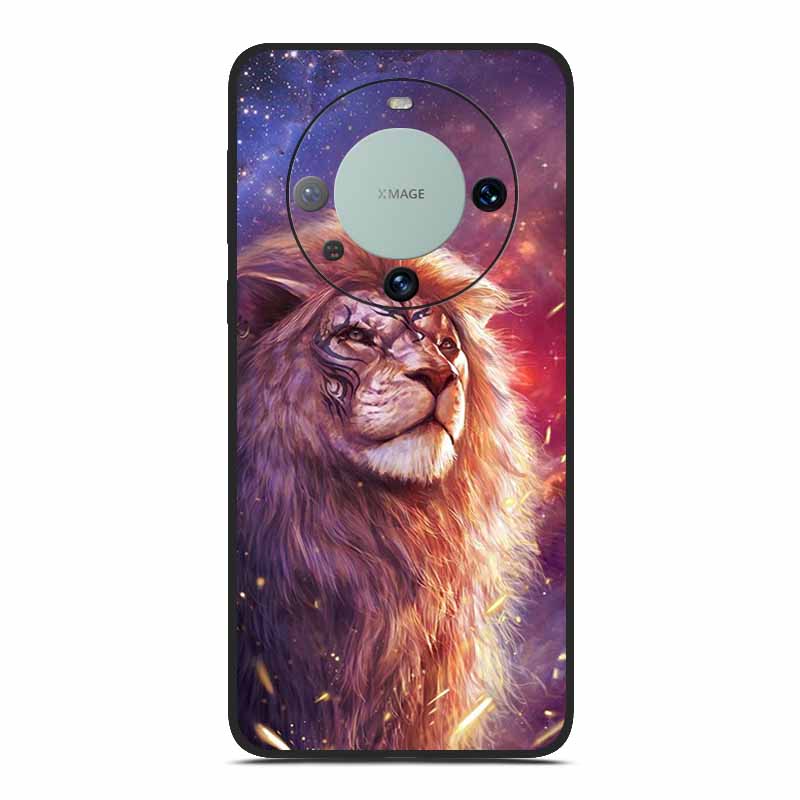 Мягкий ТПУ чехол для телефона Huawei Mate 60 Силиконовая роскошная задняя крышка для Huawei Mate 60 pro Чехол Животное Лев Динозавры