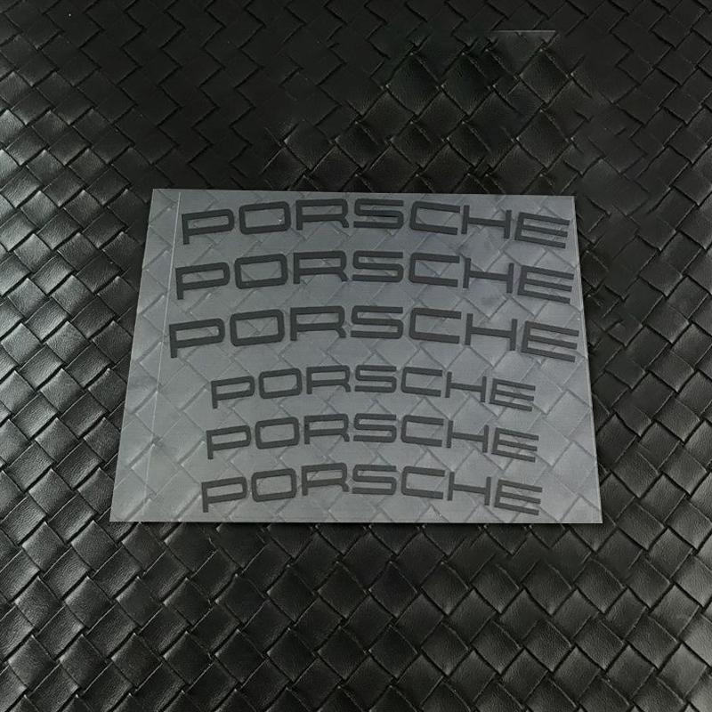 HUPX5 6pcs For Porsche Cayenne Panamera Macan 911 Taycan Boxster Cayman 918 Pajun Car Personality Sticker Fuel Tank Helmet Bike Decal