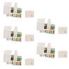 5PCs Information Modules Voice Phone Wiring Accessory Single Port RJ11 Cat3 with Dust Cover