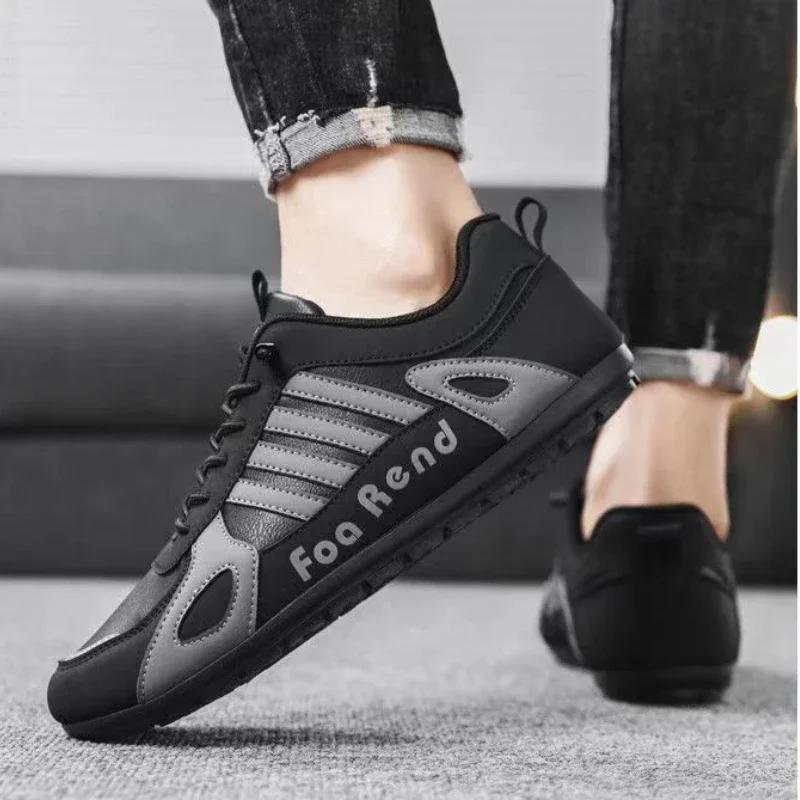 Повседневная обувь без застежек для мужчин Новые мужские кроссовки Удобные легкие мужские мокасины Мягкие мужские туфли на плоской подошве Zapatillas De Hombre