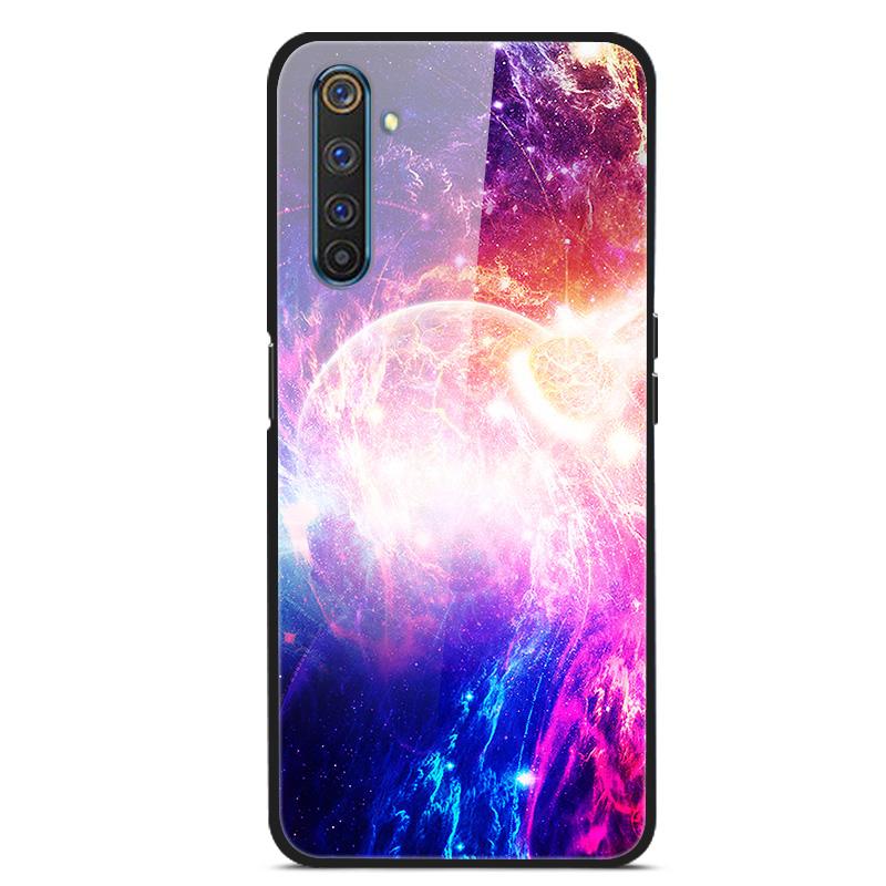 Для OPPO Realme 6 pro Чехлы Закаленное Стекло Задняя Крышка Телефона для Realme 6pro Силиконовые Бамперы Чехлы coque на Realme6 6S 6 s 6i