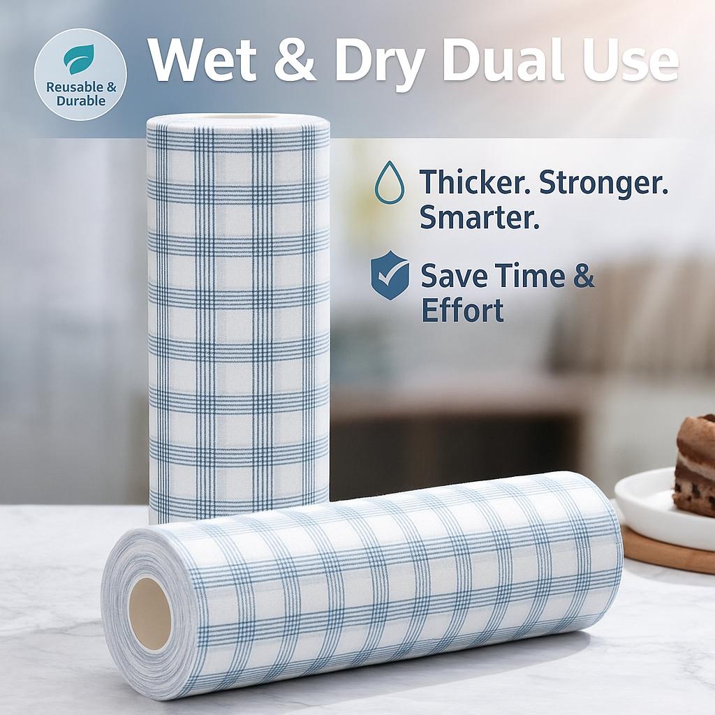 Толстые одноразовые нетканые салфетки для мытья посуды – многоразовые безмасляные чистящие салфетки для использования на кухне