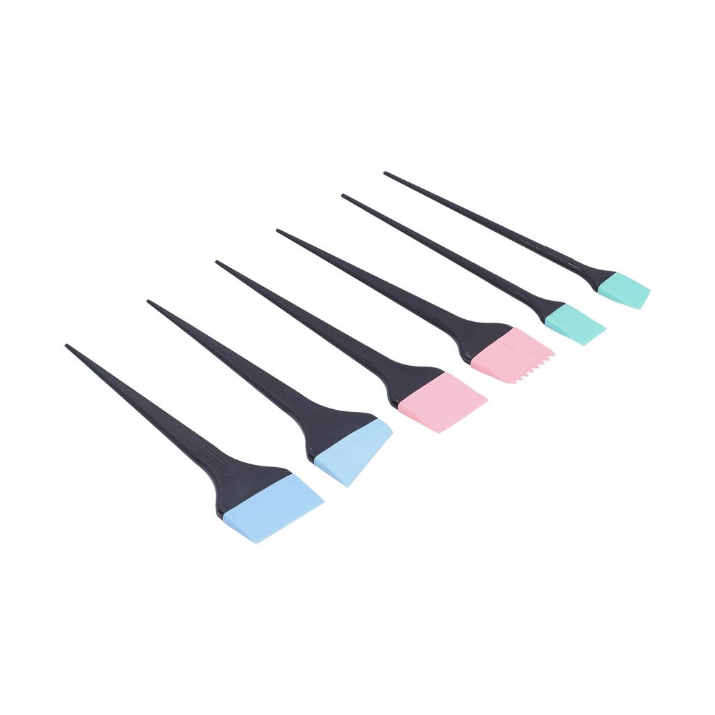 6 шт., силиконовая кисть для краски для волос, домашняя парикмахерская, набор кистей для окраски волос