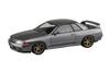 Aoshima Bunka Kyozai Rakupura Snap Kit Nissan R32 Skyline Кастомное колесо Серая шкала Пластиковый модельный комплект ООО. (АОСИМА) нет. 14CU-GG GT-R (Бронзовый