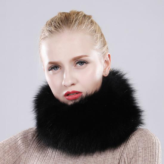 Новый шарф из натурального лисьего меха, меховые повязки на голову, женские зимние кольца, шарфы из лисьего меха, роскошные утеплители для шеи, хорошие эластичные глушители из 100% натурального меха