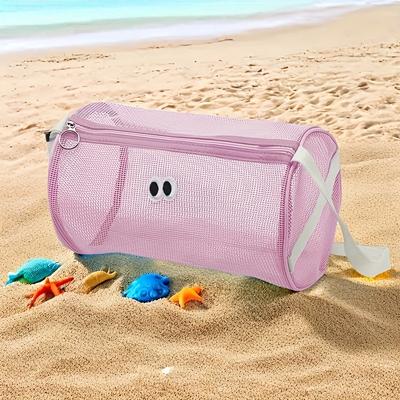 Игривая пляжная косметичка с двумя глазами - Легкая, водонепроницаемая, на молнии, с регулируемым ремешком и сетчатым окошком, органайзер для туалетных принадлежностей для путешествий
