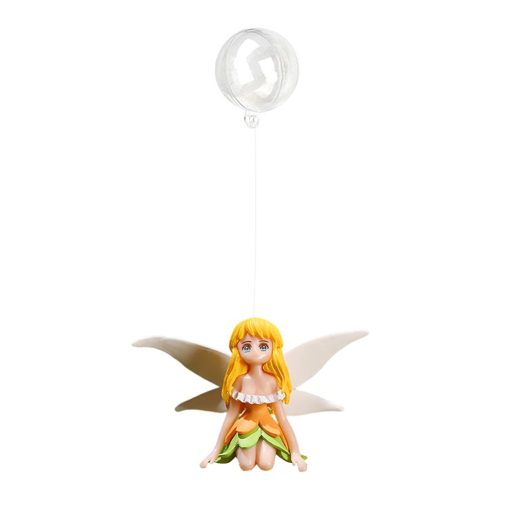 Floral Fairy Figurines Aquarium Ornament Floral Fairy Craft Statue Fish Tank Supplies Accessories