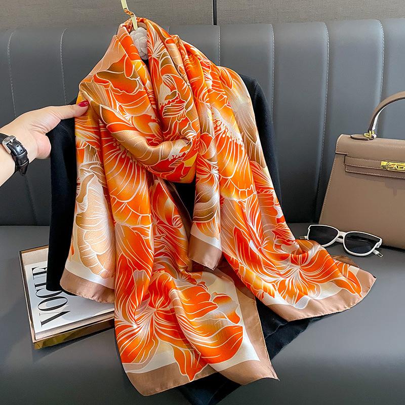 Scarfs for Women Lightweight Fashion Scarves Print Floral Pattern Scarf Shawl Wraps