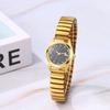 Watch Cute Waterproof Analog Display Free Size Stainless Steel Belt Bracelet Stylish Quartz Fashion Watch Gold Birthday Day Christmas Day Present