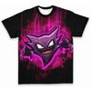 Kids Pokémon Gengar Dark Style T-Shirt, Gastly Evolution Chain 3D All-Over Print Personalized Short Sleeve