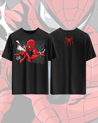 Хлопковая футболка с принтом Человека-паука Marvel для мужчин и женщин, футболка в стиле аниме, повседневная модная свободная футболка, стритвир