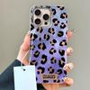 Розовый Черный Леопардовый Принт Узор Чехол для Телефона для iphone 17 Air 16 15 14 7 8 Plus 13 11 12 Pro Max X XS XR SE 2022 2020 16e Крышка