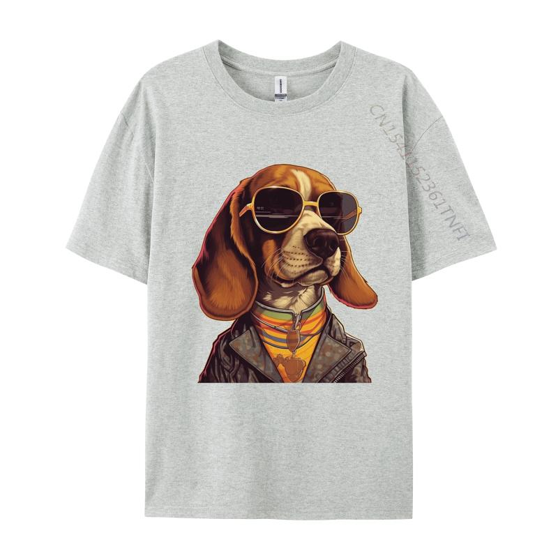 Old School Beagle Tshirt Simple Style Oversize Printed Tee Shirt Unisexs Cotton Cute Tshirt Luxury T Shirt