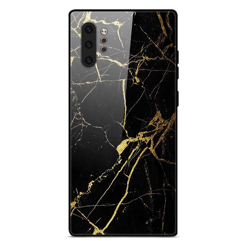 Phone Case For Samsung Galaxy Note 10 Plus Coque Tempered Glass Hard Back Cover For Samsung Note 10 Case Note10+ Funda Bumper
