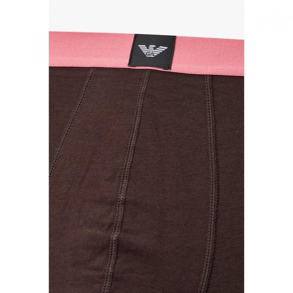Emporio Armani Мужские плавки-слипы с полосками и нашивкой с логотипом орла 0816112104