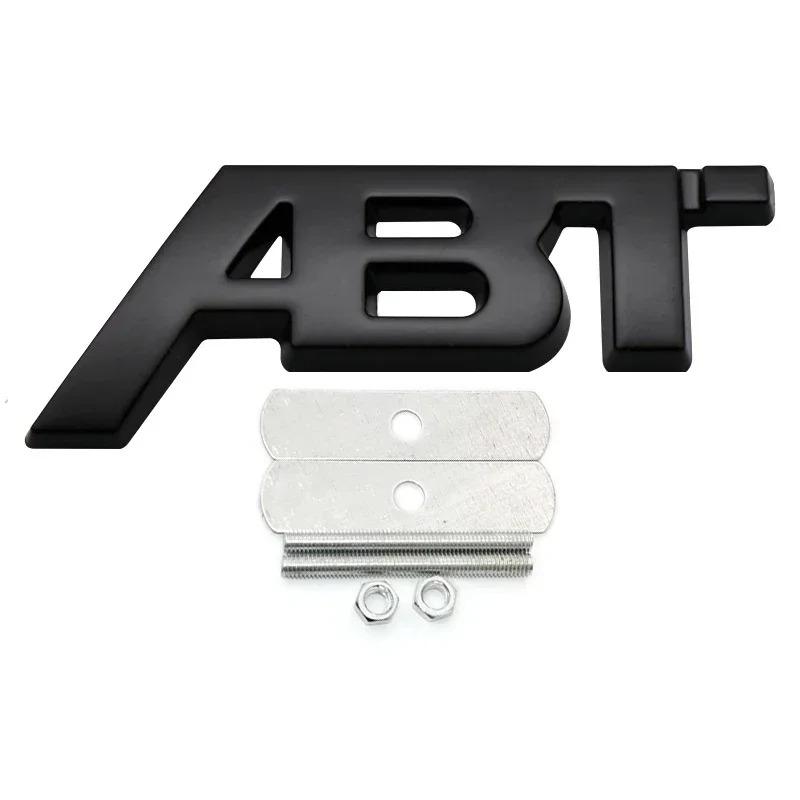 3D металлический логотип ABT наклейка на переднюю решетку автомобиля для A3 A4 A5 A7 A7 Q3 Q5 Q7 TT Polo Golf 7 аксессуары