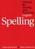 Книга Manual for Testing and Teaching English Spelling