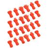 Knitting Needle Stoppers, 24 Pcs Rubber Needle Tip  ors with Rock Paper Scissors Design for Knitting Wving Crocheting Craft  