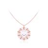 14K Round Crystal Necklace Na0199