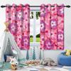 2 шт. Шторы с живыми цветами для окон, Детская спальня, Гостиная, Квартира, Для помещений и улицы, Теплоизолирующие шторы-блэкаут