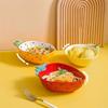 Креативная керамическая миска Ручная роспись Моделирование фруктов Милая миска для риса Тарелка для фруктового салата Ананас Клубника Лимон Керамическая посуда