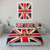 Union Jack Crown Design Bedding Duvet Cover Set Duvet Cover Pillowcases  (1*Duvet Cover 2*Pillowcases, without duvet insert)