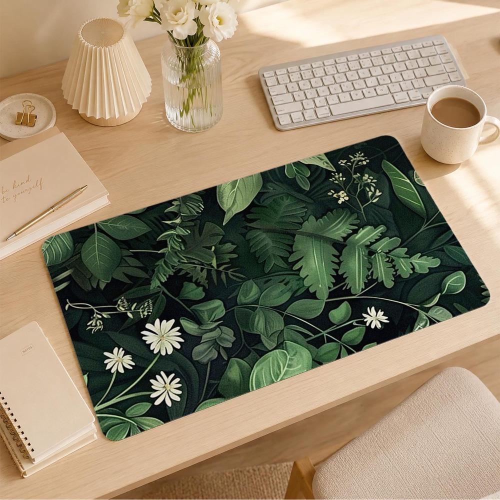 Green Plants Mouse Pad Plants Desktop Pad Greenmouse Pad Minimalist Desktop Decor Gift For Her Personalized Pads