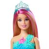 Barbie Can Play In the Water Glitter MermaidAppeared In the Movie [Barbie]  [DollDoll] [Glowing Tail Fin] [3 Years Old and Up] HDJ36