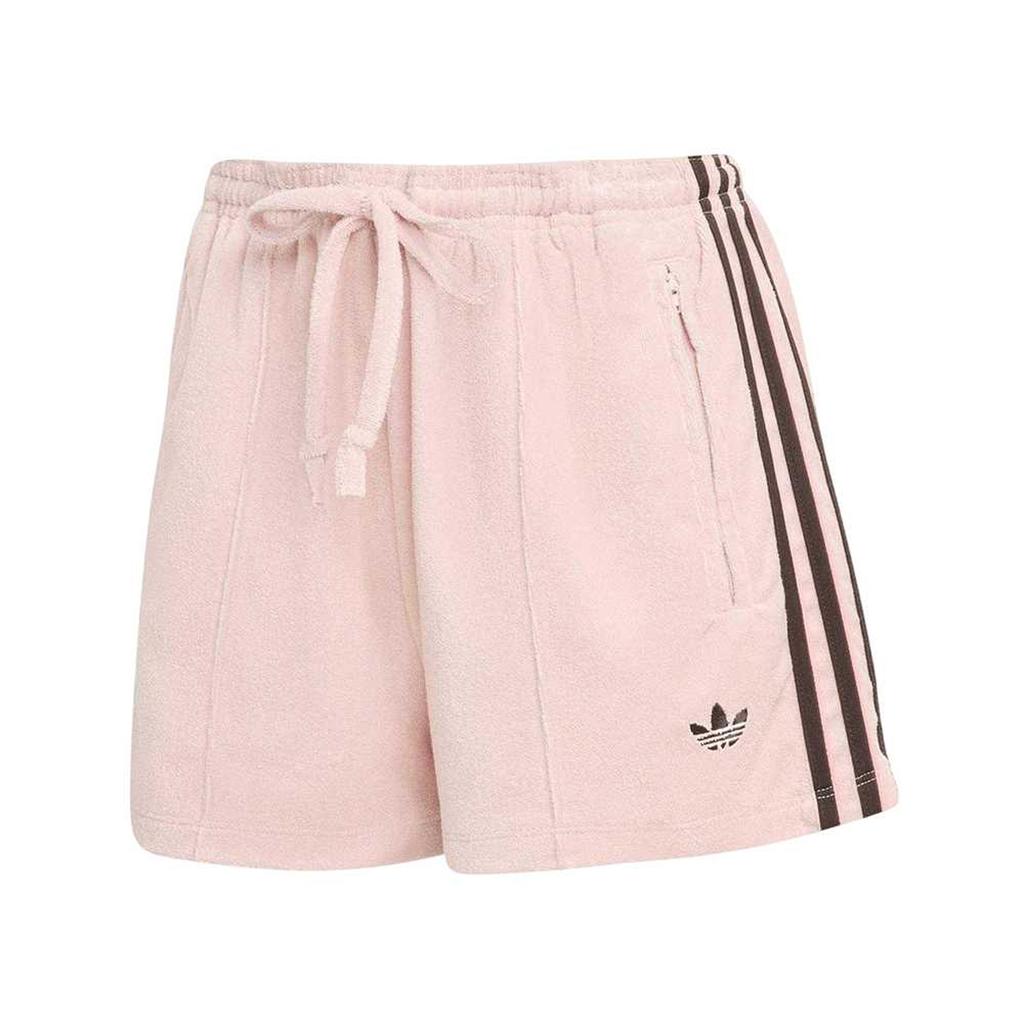 Adidas Womens/Ladies Firebird Terry Towel 3 Stripes Loose Fit Shorts