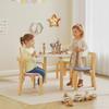 5-Piece Children's Table and Chair Set, Solid Wood, Lightweight, Ages 3-8
