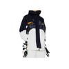 Li Ning X Steven Harrington Collaboration Skateboard Series Patchwork Letter Hoodie Zipper Unisex Upperwear Black Off-White AFDT903-1