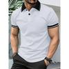 Мужская рубашка Manfinity Homme в полоску с короткими рукавами и деловым воротником, летняя