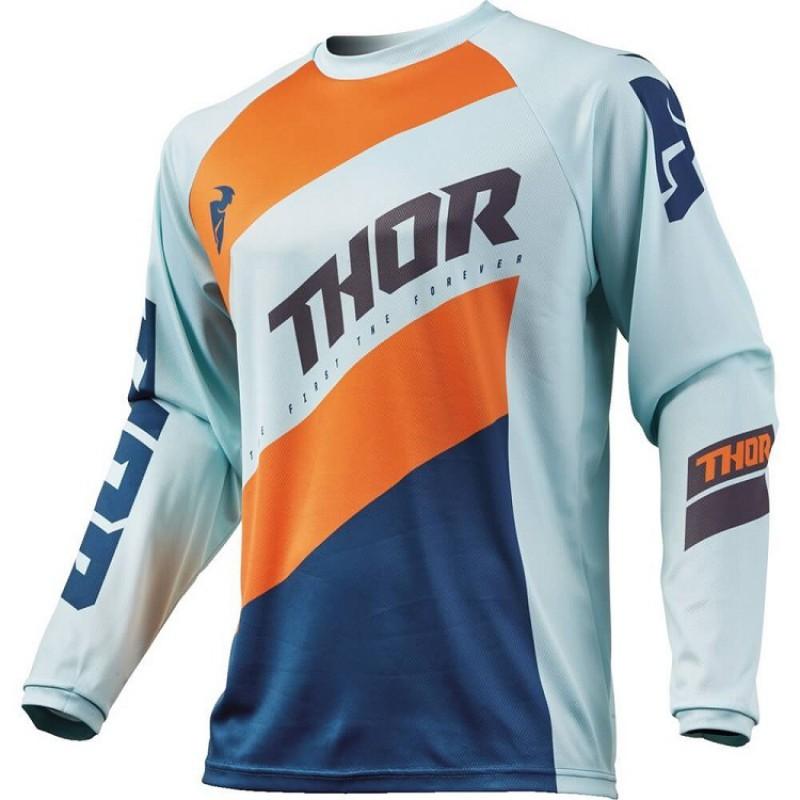 Mens Long Sleeve Motorcycle Riding Jersey Off-Road Dirt Bike Touring UV Protection Quick Dry