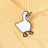 Honk Honk Enamel Pin Custom Naughty Goose Brooch Bag Lapel Pin Cartoon Funny Animal Badge Jewelry Gift for Kids Friends