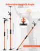 Cabinet Jack Support Pole, 4-Pack, 116-290 cm Steel Telescopic Quick Support Rod, Adjustable 3rd Hand System up to 70 kg Capacity for Installing