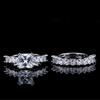 Accessories Imitation Mozambican Diamond Ring Couple Ring Wedding Ring Proposal Ring Luxury Temperament Zircon Set Ring