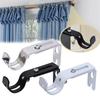 1pc Adjustable Curtain Rod Holder Metal Window Curtain Rod Support Drapery Rod Holders for Wall
