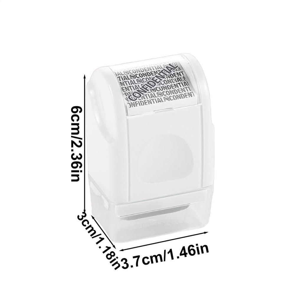 Stamp Roller Anti-Theft Confidential Protection ID Seal Privacy Confidential Data Guard Information Identity Address Blocker
