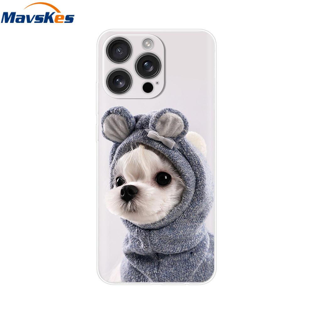 For iPhone 16 Pro Max Case Shockproof Silicone Bumper For Apple iPhone 16 Pro Max Plus Cover Soft TPU Phone Protector Shell Para