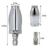 Вращающаяся насадка с двигателем 3600PSI, 1/4 дюйма, быстрый разъем для мойки под давлением и мойки распылителем