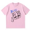 Hannah Bahng Blue HB Tshirt Men Women Cotton Quality Short Sleeve Tees Male Fashion Cartoon Graphic Oversized high quality soft