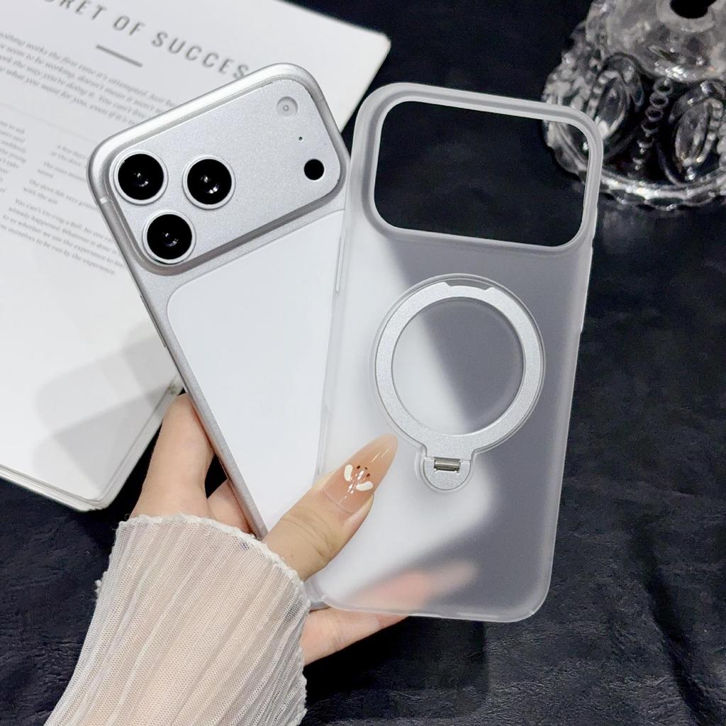 iPhone 17 Pro Магнитный прозрачный чехол 360° с вращением - Полное покрытие