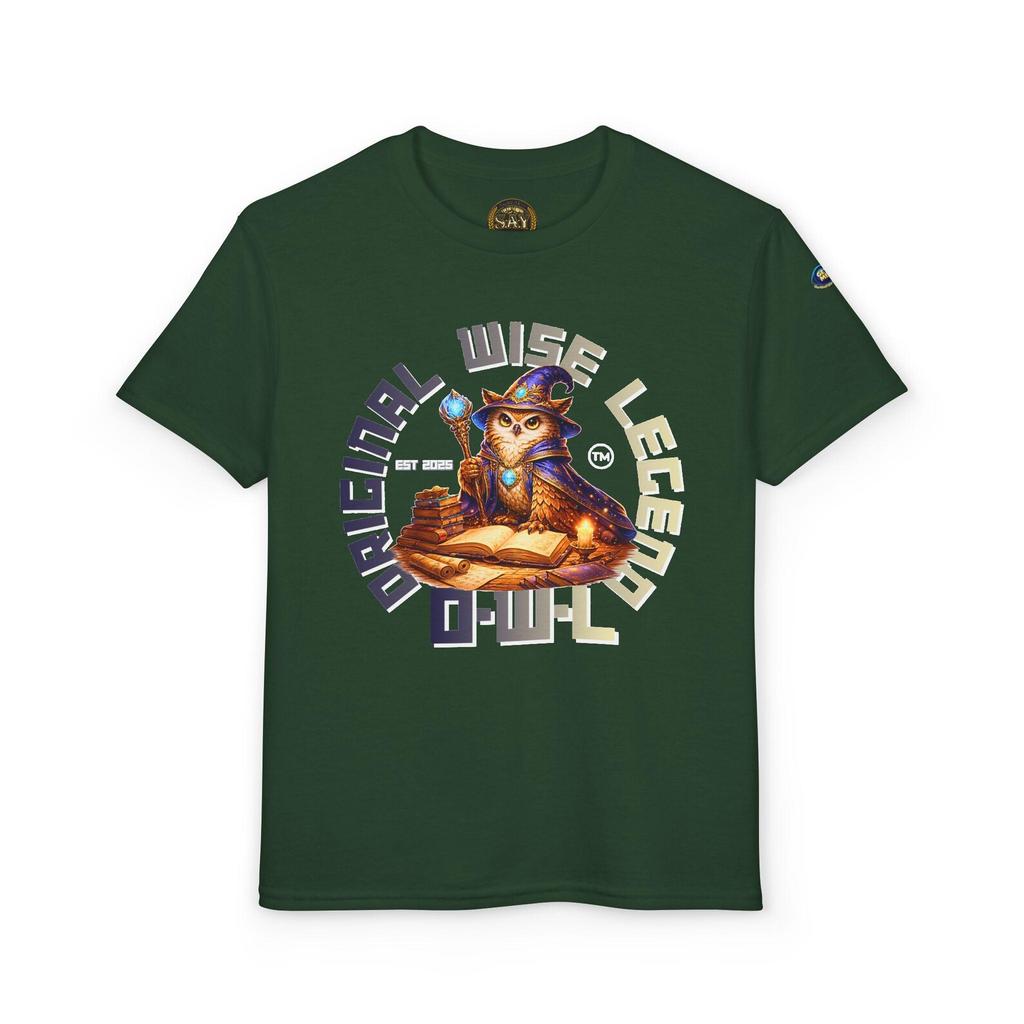 Original Wise Legend T-Shirt | Owl Wizard Graphic Tee