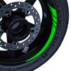 Флуоресцентный зеленый стиль Moto GP Внутренняя ободная лента в полоску колеса Наклейки CinarExtreme