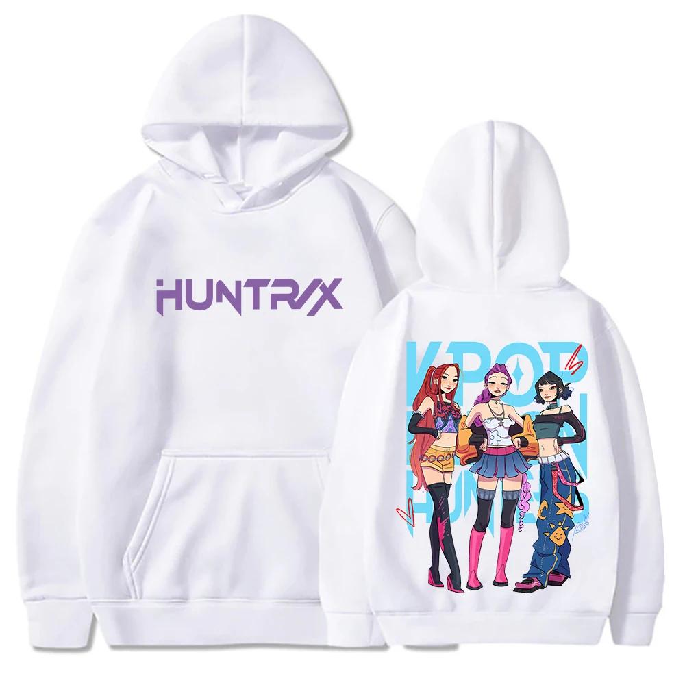 Худи K-pop Охотники на демонов Унисекс С длинным рукавом Повседневные толстовки Топы Мужская Женская Толстовка Подарок для фанатов